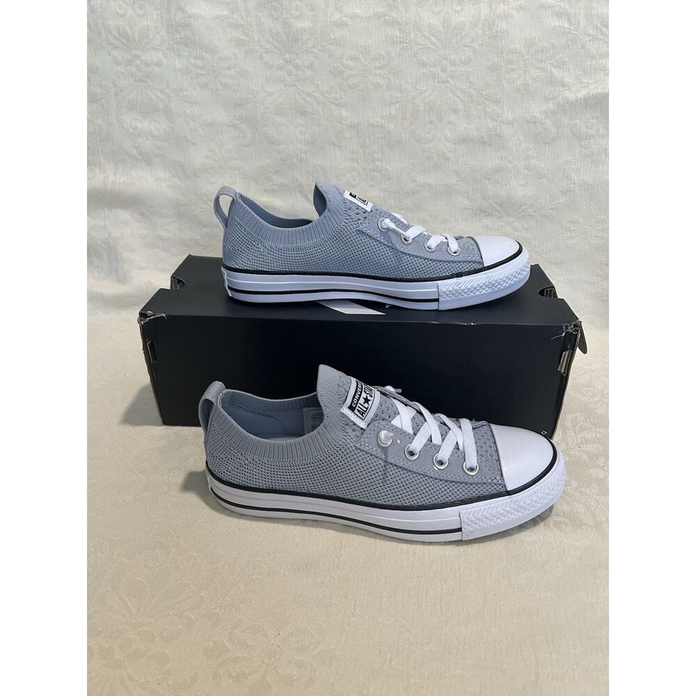 Converse Chuck Taylor All Star Shoreline Knit Low Top Lace-Up Gray White 565232F - Picture 6 of 9